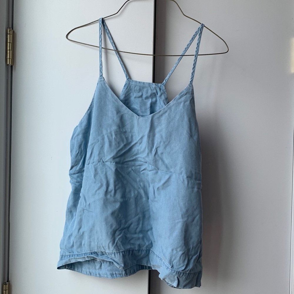 Light Blue Denim Wash H&M Top